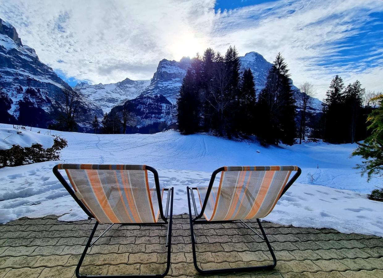 Mom - Alpine Boutique Apartments, Grindelwald Gletscher, Eiger View Terrace Studio Экстерьер фото