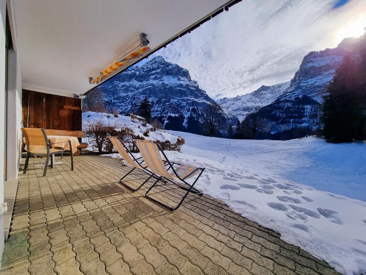 Mom - Alpine Boutique Apartments, Grindelwald Gletscher, Eiger View Terrace Studio Экстерьер фото